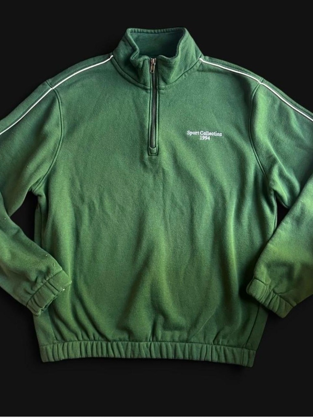 Old Navy Sporty Green Cinch Waist Half Zip